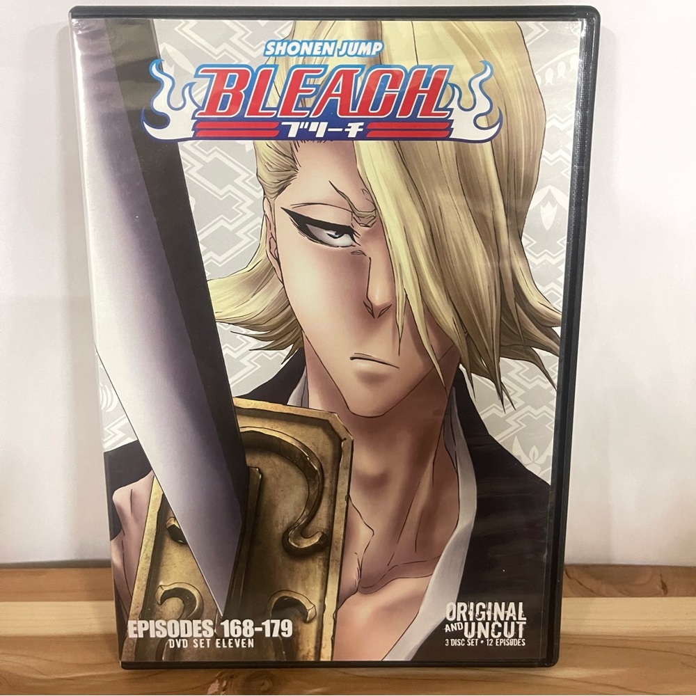Shonen Jump Bleach Original & Uncut ( DVD Set 11 - Episodes 168 - 179 ) 3-Discs.